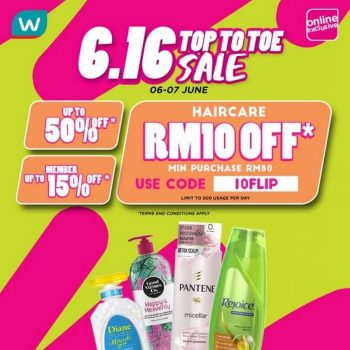 Watsons-6.16-Top-to-Toe-Sale-350x350 - Beauty & Health Hair Care Johor Kedah Kelantan Kuala Lumpur Malaysia Sales Melaka Negeri Sembilan Online Store Pahang Penang Perak Perlis Personal Care Putrajaya Sabah Sarawak Selangor Terengganu 