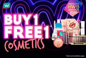 Watsons-Cosmetics-Buy-1-Free-1-Promotion-350x234 - Beauty & Health Cosmetics Johor Kedah Kelantan Kuala Lumpur Melaka Negeri Sembilan Online Store Pahang Penang Perak Perlis Personal Care Promotions & Freebies Putrajaya Sabah Sarawak Selangor Terengganu 