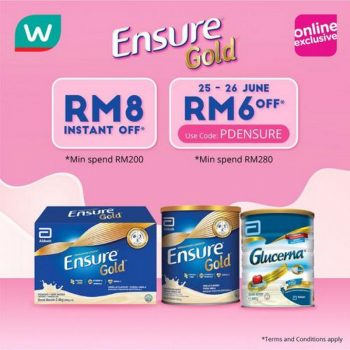 Watsons-Ensure-Gold-PayDay-Wellness-Fair-Promotion-350x350 - Beauty & Health Johor Kedah Kelantan Kuala Lumpur Melaka Negeri Sembilan Online Store Pahang Penang Perak Perlis Personal Care Promotions & Freebies Putrajaya Sabah Sarawak Selangor Terengganu 