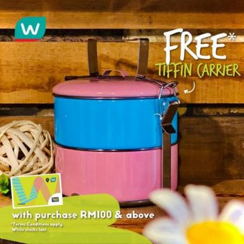 Watsons-Free-Tiffin-Carrier-Promotion-350x350 - Beauty & Health Health Supplements Johor Kedah Kelantan Kuala Lumpur Melaka Negeri Sembilan Online Store Pahang Penang Perak Perlis Personal Care Promotions & Freebies Putrajaya Sabah Sarawak Selangor Terengganu 