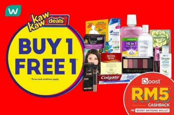 Watsons-Kaw-Kaw-Deals-Buy-1-Free-1-Sale-350x233 - Beauty & Health Johor Kedah Kelantan Kuala Lumpur Melaka Negeri Sembilan Online Store Pahang Penang Perak Perlis Personal Care Promotions & Freebies Putrajaya Sabah Sarawak Selangor Terengganu 