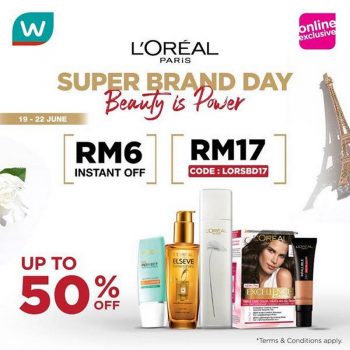 Watsons-Loreal-Super-Brand-Day-Sale-350x350 - Beauty & Health Johor Kedah Kelantan Kuala Lumpur Malaysia Sales Melaka Negeri Sembilan Online Store Pahang Penang Perak Perlis Personal Care Putrajaya Sabah Sarawak Selangor Skincare Terengganu 