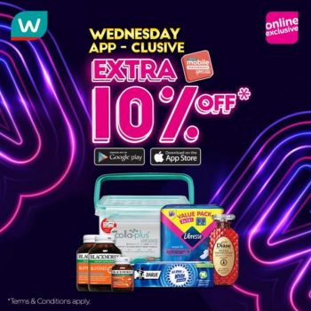 Watsons-Mobile-APP-Wednesday-App-clusive-Promotion-350x350 - Beauty & Health Health Supplements Johor Kedah Kelantan Kuala Lumpur Melaka Negeri Sembilan Online Store Pahang Penang Perak Perlis Personal Care Promotions & Freebies Putrajaya Sabah Sarawak Selangor Terengganu 