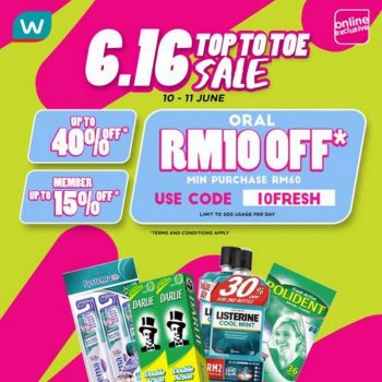Watsons-Online-6.16-Oral-Care-Products-Promotion-350x350 - Beauty & Health Health Supplements Johor Kedah Kelantan Kuala Lumpur Melaka Negeri Sembilan Online Store Pahang Penang Perak Perlis Personal Care Promotions & Freebies Putrajaya Sabah Sarawak Selangor Terengganu 