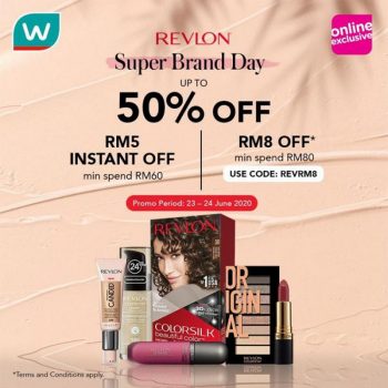 Watsons-Revlon-Super-Brand-Day-Sale-350x350 - Beauty & Health Cosmetics Hair Care Johor Kedah Kelantan Kuala Lumpur Malaysia Sales Melaka Negeri Sembilan Online Store Pahang Penang Perak Perlis Personal Care Putrajaya Sabah Sarawak Selangor Terengganu 