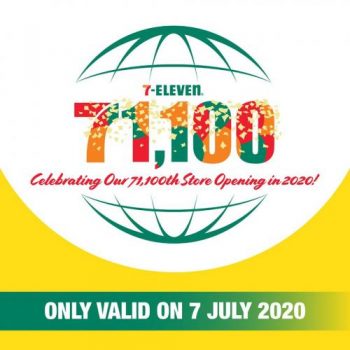 7-Eleven-71100th-Stores-Opening-Celebrations-Deals-Promotion-1-350x350 - Johor Kedah Kelantan Kuala Lumpur Melaka Negeri Sembilan Pahang Penang Perak Perlis Promotions & Freebies Putrajaya Sabah Sarawak Selangor Supermarket & Hypermarket Terengganu 