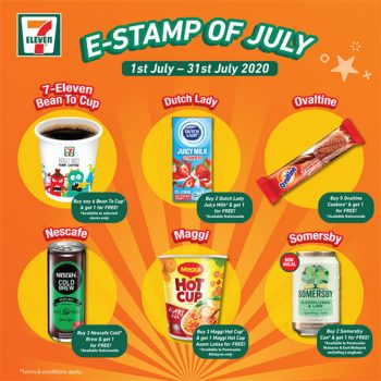 7-Eleven-E-Stamps-Collection-For-July-350x350 - Johor Kedah Kelantan Kuala Lumpur Melaka Negeri Sembilan Pahang Penang Perak Perlis Promotions & Freebies Putrajaya Sabah Sarawak Selangor Supermarket & Hypermarket Terengganu 