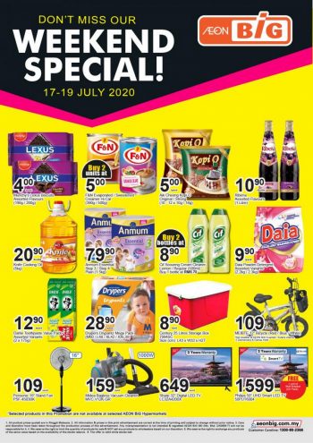 AEON-BiG-Weekend-Promotion-1-350x495 - Johor Kedah Kelantan Kuala Lumpur Melaka Negeri Sembilan Pahang Penang Perak Perlis Promotions & Freebies Putrajaya Sabah Sarawak Selangor Supermarket & Hypermarket Terengganu 