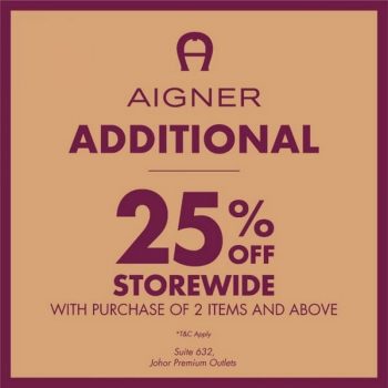 Aigner-Special-Sale-at-Johor-Premium-Outlets-1-350x350 - Fashion Accessories Fashion Lifestyle & Department Store Johor Malaysia Sales 