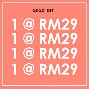 Asap-1-@-RM29-Promo-350x350 - Apparels Fashion Accessories Fashion Lifestyle & Department Store Johor Kedah Kelantan Kuala Lumpur Melaka Negeri Sembilan Online Store Pahang Penang Perak Perlis Promotions & Freebies Putrajaya Sabah Sarawak Selangor Terengganu 