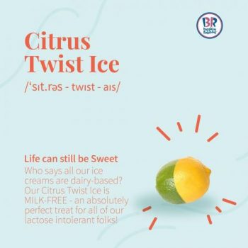 Baskin-Robbins-Buy-1-Free-1-Citrus-Twist-Ice-Flavor-Promotion-2-350x350 - Beverages Food , Restaurant & Pub Ice Cream Johor Kedah Kelantan Kuala Lumpur Melaka Negeri Sembilan Pahang Penang Perak Perlis Promotions & Freebies Putrajaya Sabah Sarawak Selangor Terengganu 