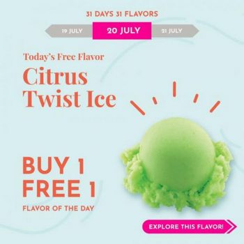 Baskin-Robbins-Buy-1-Free-1-Citrus-Twist-Ice-Flavor-Promotion-350x350 - Beverages Food , Restaurant & Pub Ice Cream Johor Kedah Kelantan Kuala Lumpur Melaka Negeri Sembilan Pahang Penang Perak Perlis Promotions & Freebies Putrajaya Sabah Sarawak Selangor Terengganu 