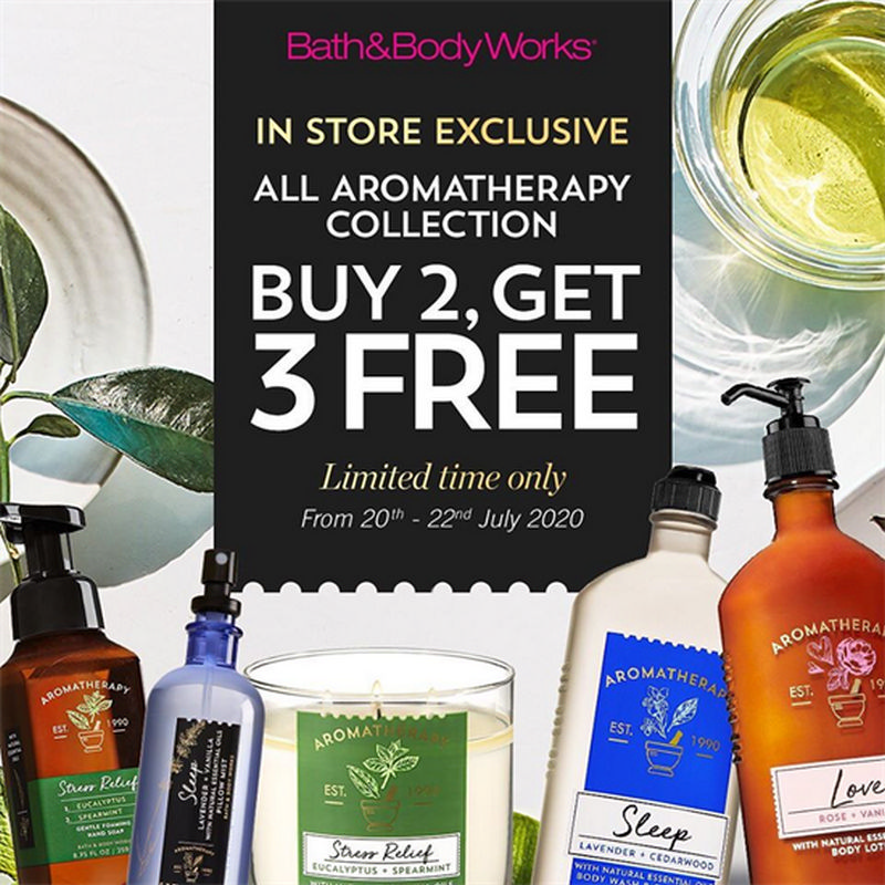 2022 Jul 2020 Bath & Body Works Buy 2 Get 3 Free Promo