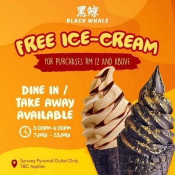 BlackWhale-Free-Ice-Cream-Promo-at-Sunway-Pyramid-350x350 - Beverages Food , Restaurant & Pub Promotions & Freebies Selangor 