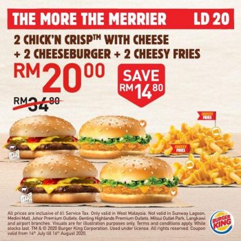 Burger-King-2-Chick-N-Crisp-with-Cheese-Promo-350x350 - Beverages Burger Food , Restaurant & Pub Johor Kedah Kelantan Kuala Lumpur Melaka Negeri Sembilan Pahang Penang Perak Perlis Promotions & Freebies Putrajaya Sabah Sarawak Selangor Terengganu 