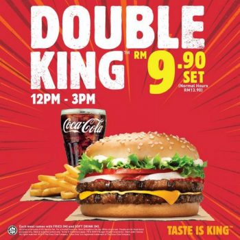 Burger-King-Double-King-Set-Promo-350x350 - Beverages Burger Food , Restaurant & Pub Johor Kedah Kelantan Kuala Lumpur Melaka Negeri Sembilan Online Store Pahang Penang Perak Perlis Promotions & Freebies Putrajaya Sabah Sarawak Selangor Terengganu 