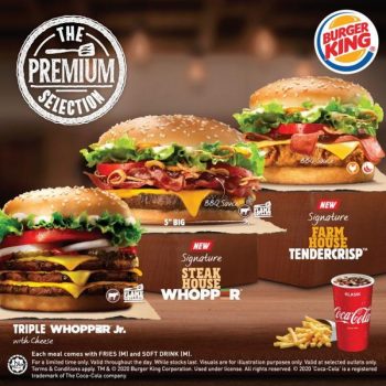 Burger-King-Premium-Selection-Promo-350x350 - Beverages Food , Restaurant & Pub Johor Kedah Kelantan Kuala Lumpur Melaka Negeri Sembilan Pahang Penang Perak Perlis Promotions & Freebies Putrajaya Sabah Sarawak Selangor Terengganu 