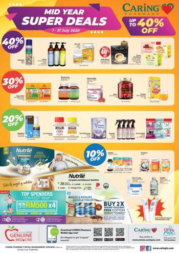 Caring-Pharmacy-Mid-Year-Super-Deals-Promotion-350x496 1-31 Jul 2020: Caring Pharmacy Mid Year Super Deals Promotion
