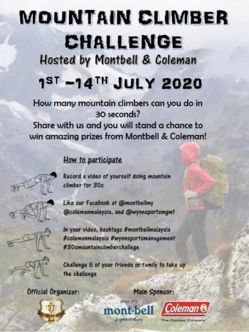 Coleman-Mountain-Climber-Challenge-350x467 - Events & Fairs Johor Kedah Kelantan Kuala Lumpur Melaka Negeri Sembilan Online Store Outdoor Sports Pahang Penang Perak Perlis Putrajaya Sabah Sarawak Selangor Sports,Leisure & Travel Terengganu 