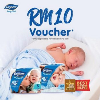 Drypers-Free-RM10-off-Voucher-350x350 - Baby & Kids & Toys Diapers Johor Kedah Kelantan Kuala Lumpur Melaka Negeri Sembilan Online Store Pahang Penang Perak Perlis Promotions & Freebies Putrajaya Sabah Sarawak Selangor Terengganu 