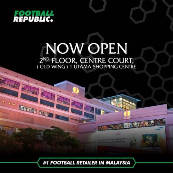 Football-Republic-New-Opening-Promo-at-1-Utama-350x350 - Fashion Lifestyle & Department Store Promotions & Freebies Selangor Sportswear 