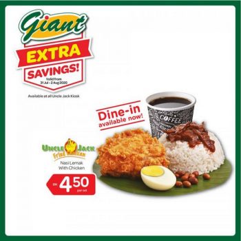 Giant-Uncle-Jack-Fried-Chicken-Nasi-Lemak-with-Chicken-Promotion-350x350 - Beverages Food , Restaurant & Pub Johor Kedah Kelantan Kuala Lumpur Melaka Negeri Sembilan Pahang Penang Perak Perlis Promotions & Freebies Putrajaya Sabah Sarawak Selangor Supermarket & Hypermarket Terengganu 