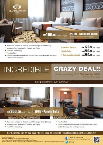 Grand-Paragon-Hotel-Incredible-Crazy-Deal-350x495 - Hotels Johor Promotions & Freebies Sports,Leisure & Travel 