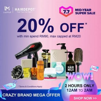 Hairdepot-7.7-Mid-Year-Super-Sale-at-Lazada-350x350 - Beauty & Health Hair Care Johor Kedah Kelantan Kuala Lumpur Malaysia Sales Melaka Negeri Sembilan Online Store Pahang Penang Perak Perlis Putrajaya Sabah Sarawak Selangor Terengganu 