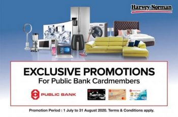 Harvey-Norman-Exclusive-Promotions-for-Public-Bank-Cardmembers-350x232 - Bank & Finance Electronics & Computers Furniture Home & Garden & Tools Home Appliances Home Decor IT Gadgets Accessories Johor Kedah Kelantan Kuala Lumpur Melaka Negeri Sembilan Pahang Penang Perak Perlis Promotions & Freebies Public Bank Putrajaya Sabah Sarawak Selangor Terengganu 