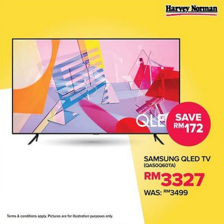 Now till 14 Jul 2020 Harvey Norman Samsung QLED TV Promo