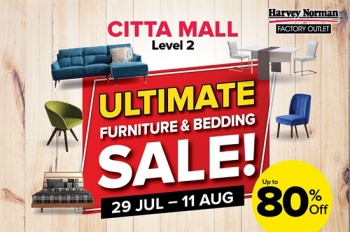 Harvey-Norman-Ultimate-Furniture-Bedding-Sale-at-CItta-Mall-350x232 - Furniture Home & Garden & Tools Home Decor Selangor Warehouse Sale & Clearance in Malaysia 