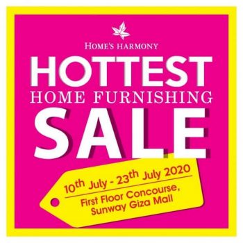 Homes-Harmony-Hottest-Home-Furnishing-Sale-at-Sunway-Giza-Mall-350x350 - Furniture Home & Garden & Tools Home Decor Selangor Warehouse Sale & Clearance in Malaysia 