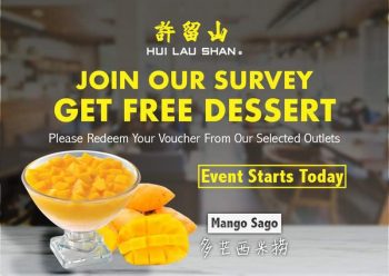 Hui-Lau-Shan-Free-Mango-Sago-Promo-350x248 - Beverages Food , Restaurant & Pub Kuala Lumpur Promotions & Freebies Selangor 