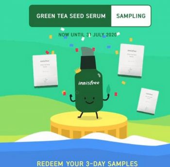 Innisfree-Free-Green-Tea-Seed-Serum-Sample-350x344 - Beauty & Health Johor Kedah Kelantan Kuala Lumpur Melaka Negeri Sembilan Pahang Penang Perak Perlis Personal Care Promotions & Freebies Putrajaya Sabah Sarawak Selangor Skincare Terengganu 