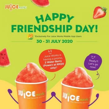 Juice-Works-Friendship-Day-Promo-350x350 - Beverages Food , Restaurant & Pub Johor Kedah Kelantan Kuala Lumpur Melaka Negeri Sembilan Online Store Pahang Penang Perak Perlis Promotions & Freebies Putrajaya Sabah Sarawak Terengganu 