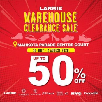 Larrie-Warehouse-Clearance-Sale-350x350 - Fashion Accessories Fashion Lifestyle & Department Store Footwear Melaka Warehouse Sale & Clearance in Malaysia 