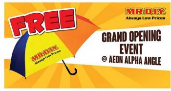 MR-DIY-Opening-Promotion-at-AEON-Alpha-Angle-350x186 - Home & Garden & Tools Kuala Lumpur Promotions & Freebies Safety Tools & DIY Tools Selangor 