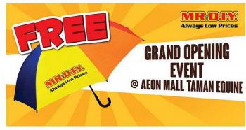 MR-DIY-Opening-Promotion-at-AEON-Taman-Equine-350x186 - Home & Garden & Tools Promotions & Freebies Safety Tools & DIY Tools Selangor 