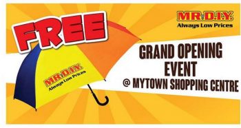 MR-DIY-Opening-Promotion-at-MyTown-Shopping-Centre-350x186 - Home & Garden & Tools Kuala Lumpur Promotions & Freebies Safety Tools & DIY Tools Selangor 