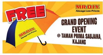 MR-DIY-Opening-Promotion-at-Taman-Prima-Saujana-Kajang-350x186 25-26 Jul 2020: MR DIY Opening Promotion at Taman Prima Saujana, Kajang