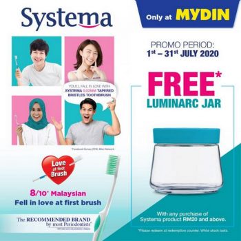 MYDIN-Systema-Free-Luminarc-Jar-Promotion-350x350 - Johor Kedah Kelantan Kuala Lumpur Melaka Negeri Sembilan Pahang Penang Perak Perlis Promotions & Freebies Putrajaya Selangor Supermarket & Hypermarket Terengganu 