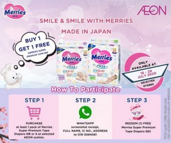 Merries-Buy-1-Free-1-Promo-at-Aeon-350x294 - Baby & Kids & Parenting Diapers Johor Kedah Kelantan Kuala Lumpur Melaka Negeri Sembilan Pahang Penang Perak Perlis Promotions & Freebies Putrajaya Sabah Sarawak Selangor Terengganu 