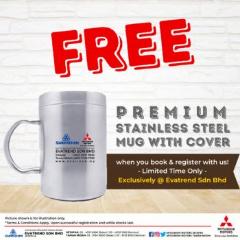 Mitsubishi-Evatrend-Exclusive-Premium-Stainless-Steel-Mug-Promo-350x350 - Automotive Kuala Lumpur Promotions & Freebies Selangor 