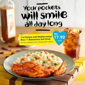 Nandos-14-Chicken-with-Mediterranean-Rice-Bottomless-Soft-Drink-Promo-350x350 - Beverages Food , Restaurant & Pub Johor Kuala Lumpur Melaka Promotions & Freebies Selangor 