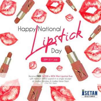 National-Lipstick-Day-at-ISETAN-350x350 - Beauty & Health Cosmetics Kuala Lumpur Promotions & Freebies Selangor Supermarket & Hypermarket 