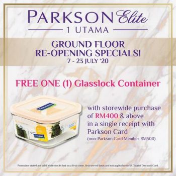 Parkson-Elite-Re-Opening-Promotion-at-1-Utama-350x350 - Promotions & Freebies Selangor Supermarket & Hypermarket 