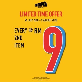 SHOOPEN-2nd-Item-Promotion-350x350 - Fashion Accessories Fashion Lifestyle & Department Store Footwear Johor Kuala Lumpur Pahang Promotions & Freebies Putrajaya Selangor 