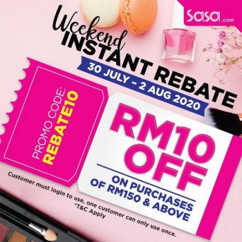Sasa-Online-Weekend-Instant-Rebate-Promo-350x350 30 Jul-2 Aug 2020: Sasa Online Weekend Instant Rebate Promo
