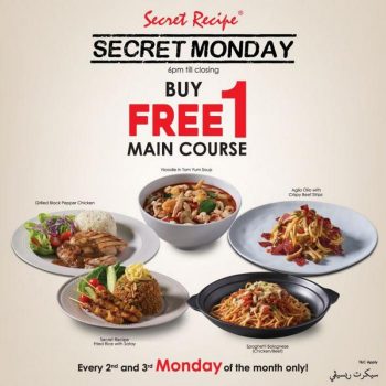 Secret-Recipe-Secret-Monday-Buy-1-Free-1-Promotion-350x350 - Beverages Food , Restaurant & Pub Johor Kedah Kelantan Kuala Lumpur Melaka Negeri Sembilan Pahang Penang Perak Perlis Promotions & Freebies Putrajaya Selangor Terengganu 
