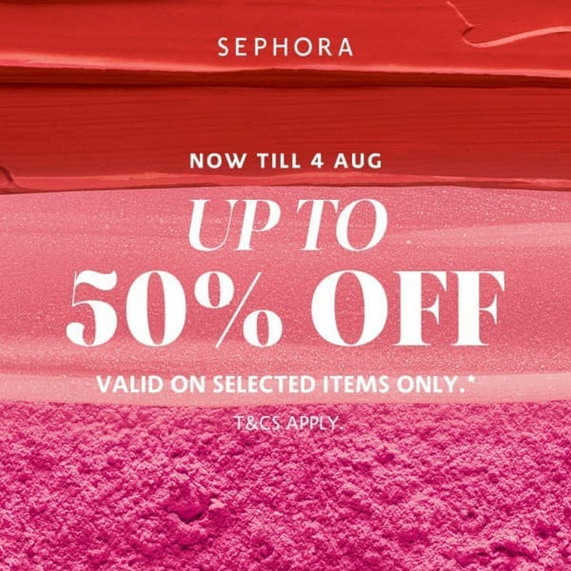 Now till 4 Aug 2020 Sephora Mid Year Sale at Fahrenheit88